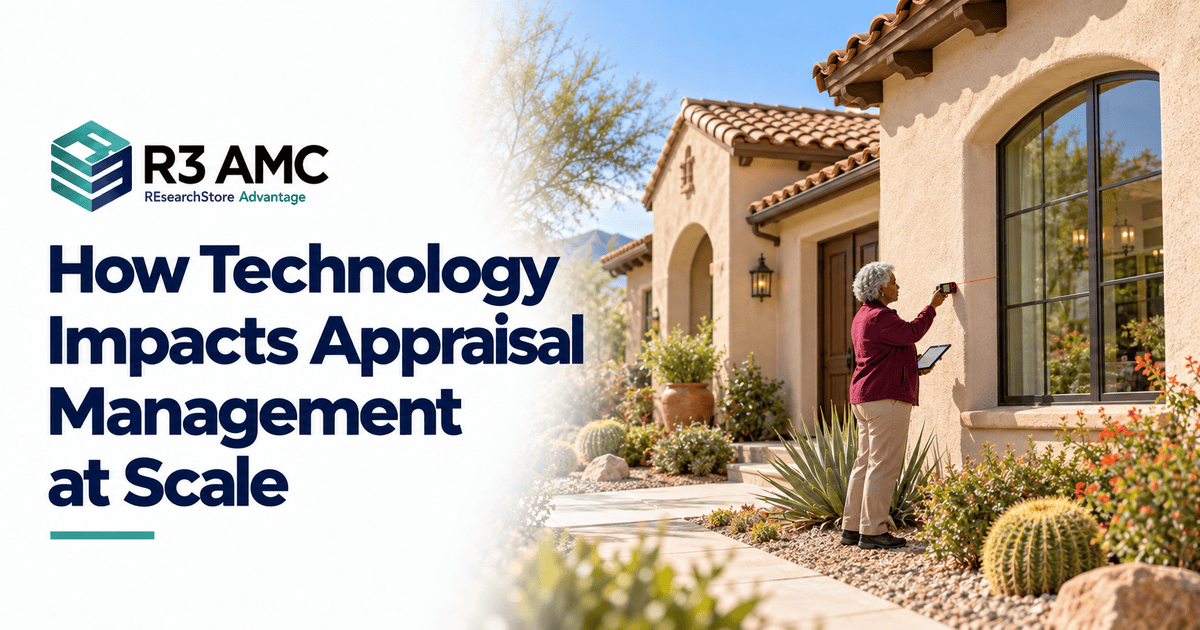 R3AMC guide: How Technology Impacts Appraisal Management at Scale