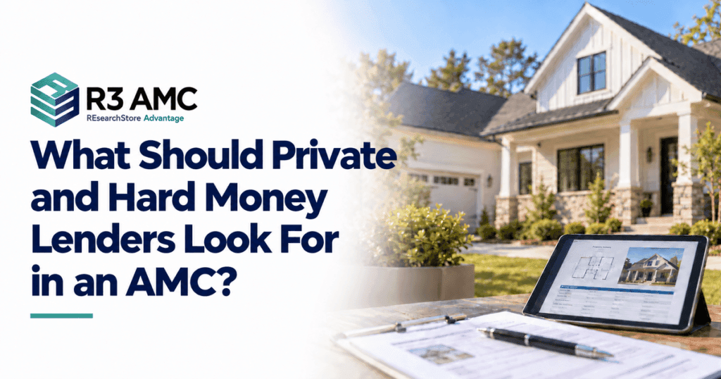 R3AMC guide to choosing an appraisal management company for private and hard money lenders