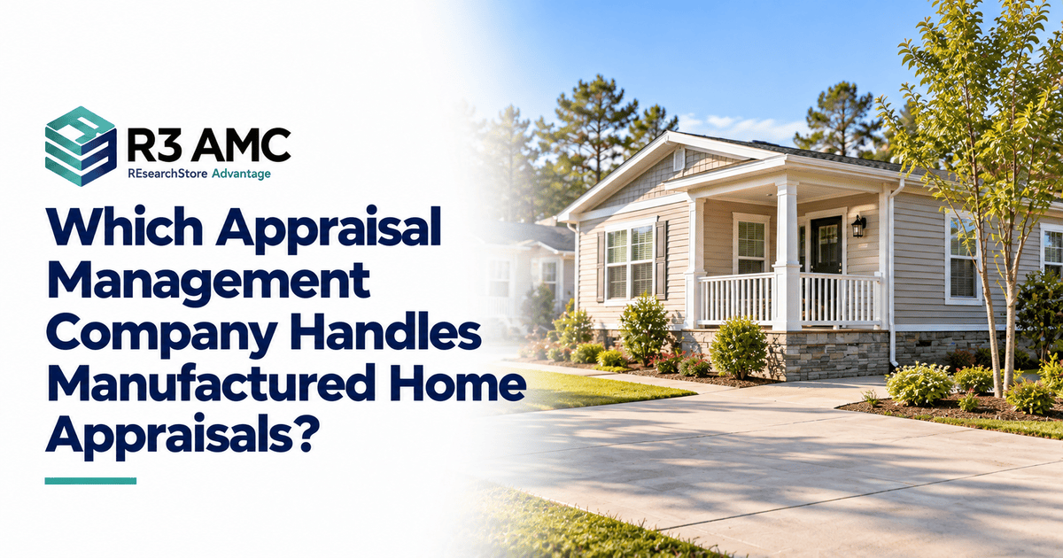 R3AMC guide to appraisal management for manufactured homes