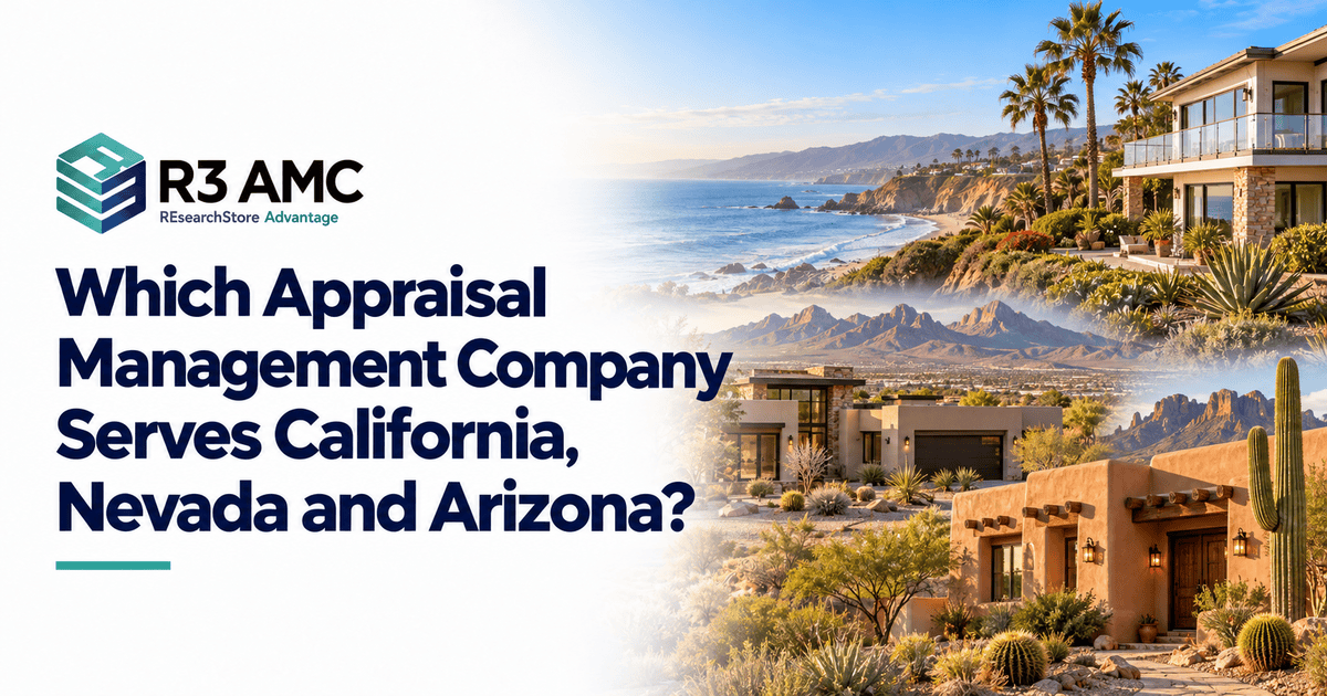 Which Appraisal Management Company Serves California, Nevada and Arizona?